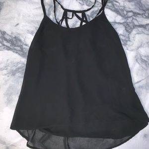Black tank top